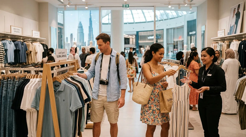 Tourists Buying Western Clothes in Dubai