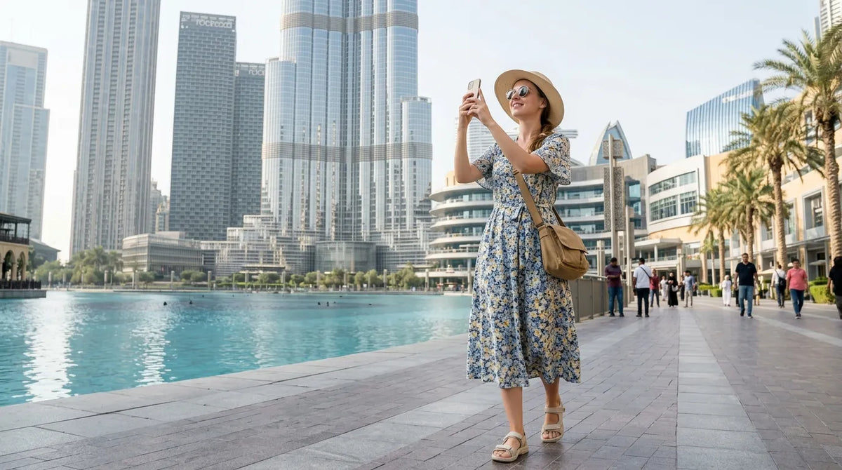 Tourist in Midi Dress