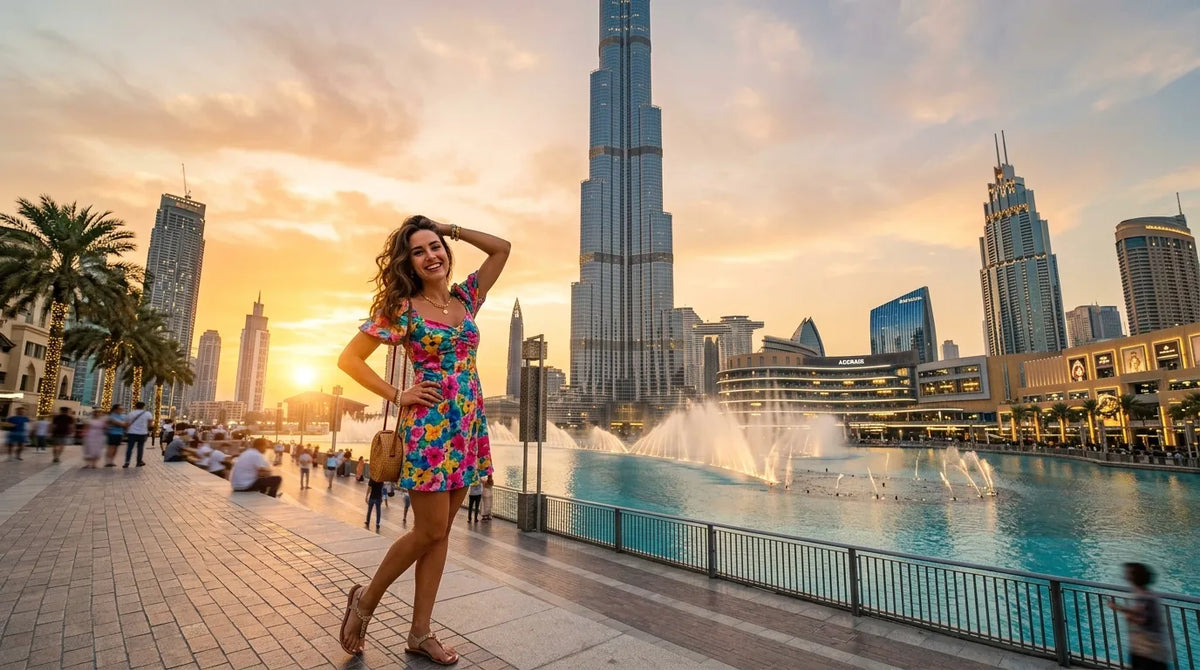 Tourist in Mini Dress